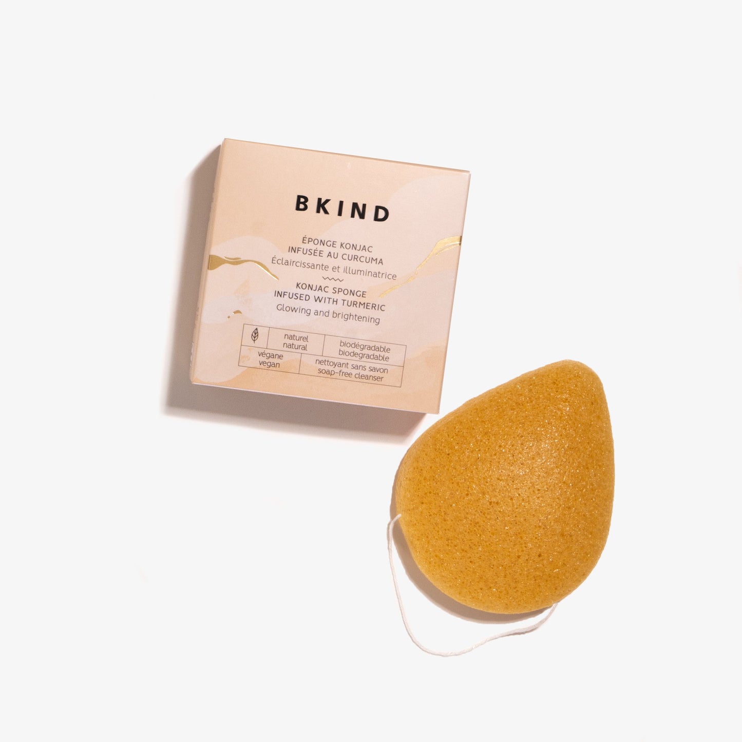 Brightening Konjac Sponge - Turmeric bkind