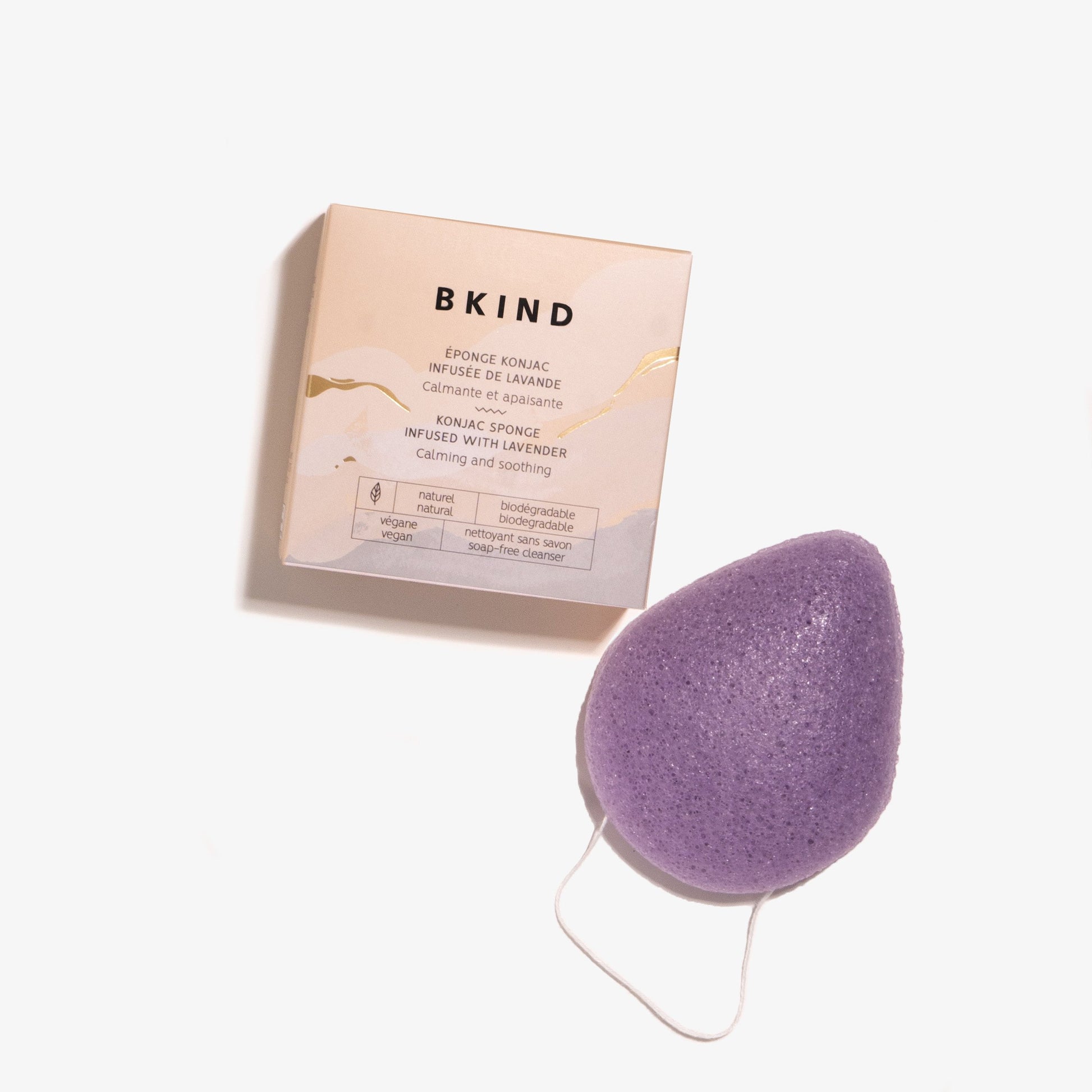 Calming Konjac Sponge - Lavender bkind